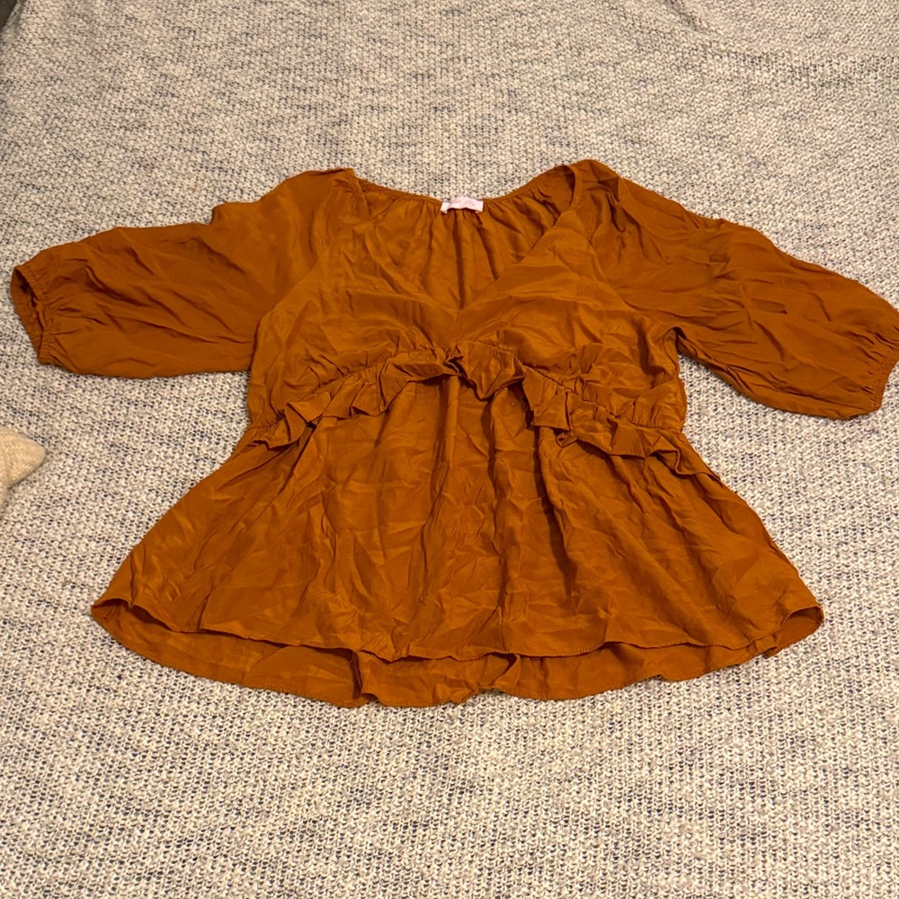 Pink Lily Terracotta Blouse